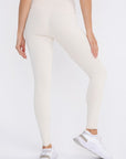 Mono B Jacquard Ribbed High-Waisted Leggings - Online Only