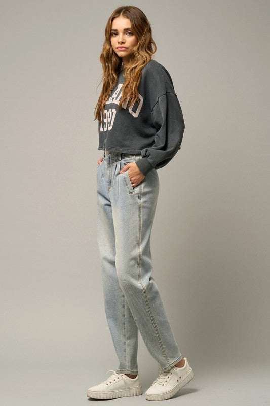 Denim Lab USA High Waisted Balloon Jeans