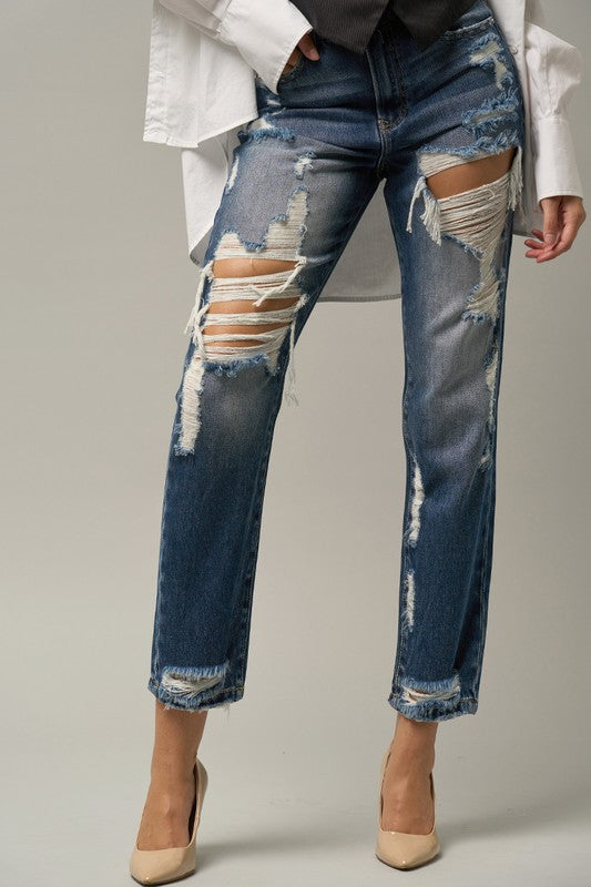 Denim Lab USA High Waist Straight Jeans