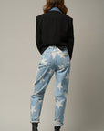 Insane Gene Star Print Slouch Jeans