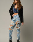 Insane Gene Star Print Slouch Jeans