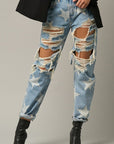 Insane Gene Star Print Slouch Jeans