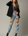 Insane Gene Star Print Slouch Jeans