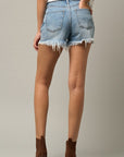 Insane Gene Crossover Denim Mom Shorts