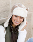 Kitten Ear Trapper Hat