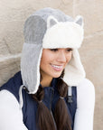 Kitten Ear Trapper Hat