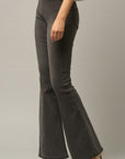 Denim Lab USA Mid Rise Banded Wide Flare Jeans