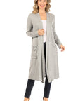 Solid Duster Cardigan Loose Fit