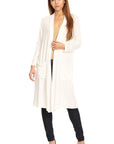 Solid Duster Cardigan Loose Fit