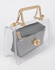 2 In 1 Convertible Clear Clutch Bag