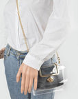 2 In 1 Convertible Clear Clutch Bag