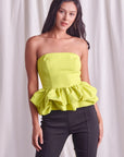 Do + Be Collection Off Shoulder Ruffle Top