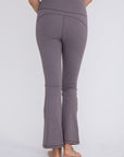 Mono B Flare Swoop Back High-Waisted Leggings - Online Only