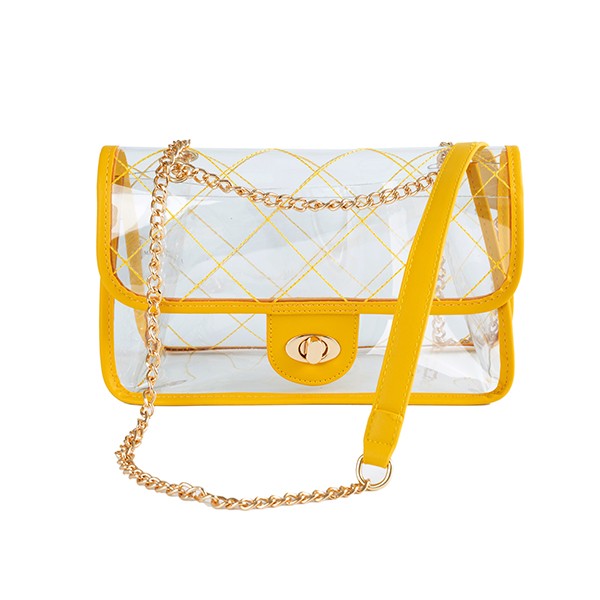 High Quality Quilted Clear PVC Bag