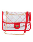 High Quality Quilted Clear PVC Bag