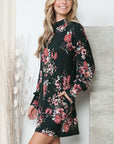 Elowen Floral Mock Neck Sweater Dress