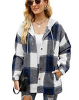 Women's Long Sleeve Shacket With Hood