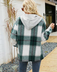 Women's Long Sleeve Shacket With Hood