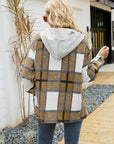 Women's Long Sleeve Shacket With Hood