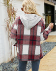 Women's Long Sleeve Shacket With Hood