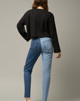 Insane Gene High Rise Two Tone Straight Jeans