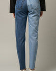 Insane Gene High Rise Two Tone Straight Jeans