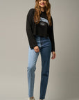 Insane Gene High Rise Two Tone Straight Jeans