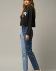 Insane Gene High Rise Two Tone Straight Jeans