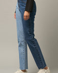 Insane Gene High Rise Two Tone Straight Jeans