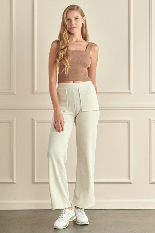 Yelete Seamless Textured Crop Tank