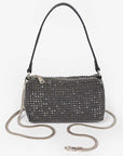 Convertible Rhinestone Small Clutch Bag