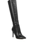 Indulgent High Heeled Croc Calf Boots