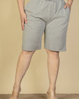 Plus Size French Terry Bermuda Shorts