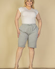 Plus Size French Terry Bermuda Shorts