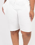 Plus Size French Terry Bermuda Shorts