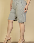 Plus Size French Terry Bermuda Shorts