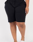 Plus Size French Terry Bermuda Shorts