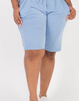 Plus Size French Terry Bermuda Shorts