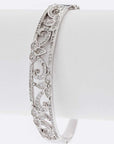 Crystal Designed Hinge Bangle