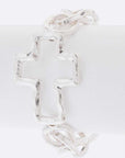 Hammer Cross Charm Stretch Chain Bracelet