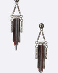 Mix Chain Tassel Earrings