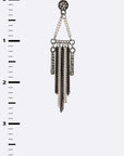 Mix Chain Tassel Earrings