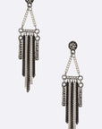 Mix Chain Tassel Earrings