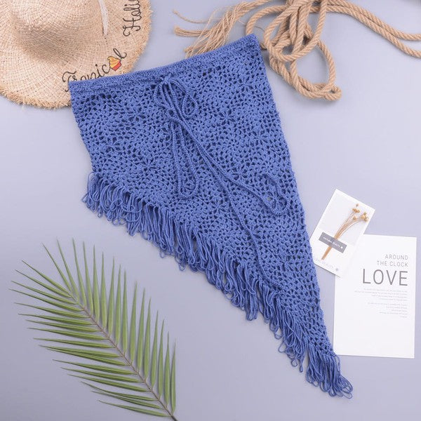 Miss Sparkling Crochet Cover Up Skirt