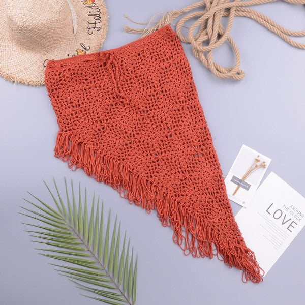 Miss Sparkling Crochet Cover Up Skirt