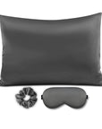 Satin Pillowcase Sleep Mask Scrunchie Gift Set