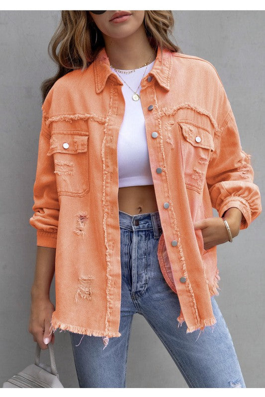 Tattered Shacket