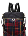 MKF Collection Nishi Plaid Backpack By Mia K