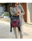 MKF Collection Nishi Plaid Backpack By Mia K