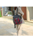 MKF Collection Nishi Plaid Backpack By Mia K